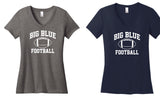 DM1170L  Football® Women’s Perfect Weight ® V-Neck Tee