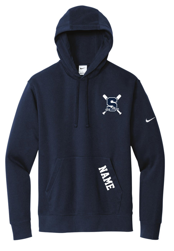 NKDR1499 Nike Club Fleece Sleeve Swoosh Pullover SHS Baseball Hoodie