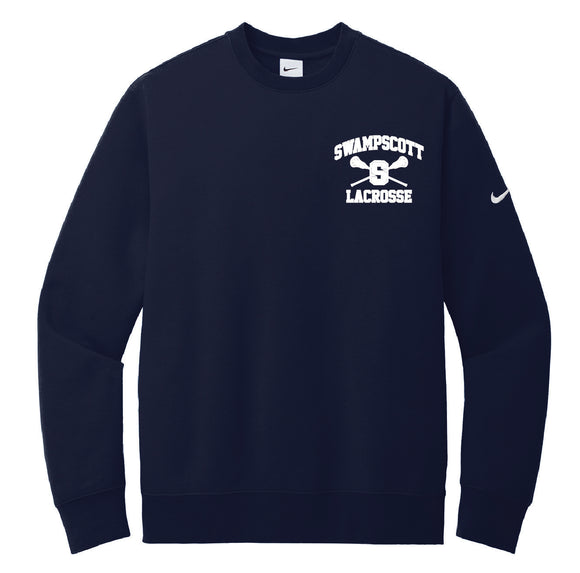 NKFD9863 LAX Nike Club Fleece Sleeve Swoosh Crew