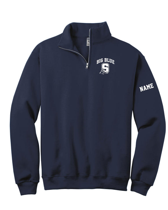 4528M Swim NuBlend® 1/4-Zip Sweatshirt with Cadet Collar