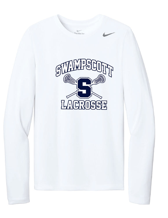 NKHQ4550 Nike LAX Team Legend Long Sleeve Tee - ADULT ONLY sizing